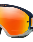 Oakley O Frame 2.0 Pro MTB Troy Lee Designs Orange Blocks Goggles With Fire Iridium Lens
