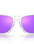Oakley Frogskins Sunglasses Prizm Violet Lenses, Polished Clear Frame
