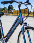 Apollo Altura Women's Urban Bike Extra Small - Matte Black/Charcoal/Blue