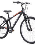 Apollo Cougar 24 Inch Youth Bike - Matte Black/Silver/Orange