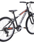Apollo Cougar 24 Inch Youth Bike - Matte Black/Silver/Orange