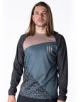 Muc-Off Long Sleeve Riders Jersey Leopard - Grey