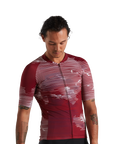 Specialized Men's SL Blur Short Sleeve Jersey - Maroon