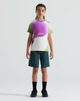 Specialized Youth Short Sleeve Trail Jersey - Birch White/Multi Spindrift