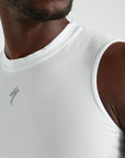 Specialized Men's Seamless Light Sleeveless Base Layer - White