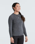 Specialized Women's Merino Seamless Long Sleeve Base Layer - Grey