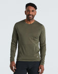 Specialized Men's Trail Thermal Jersey - Oak Green
