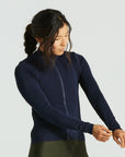Specialized Women's Prime Power Grid Long Sleeve Jersey - Dark Navy