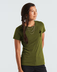 Specialized Women's S-Logo Short Sleeve T-Shirt - Olive Green