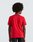 Specialized Youth Wordmark Short Sleeve T-Shirt - Flo Red