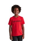 Specialized Youth Wordmark Short Sleeve T-Shirt - Flo Red