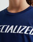 Specialized Youth Wordmark Short Sleeve T-Shirt - Deep Marine