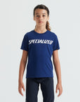 Specialized Youth Wordmark Short Sleeve T-Shirt - Deep Marine