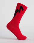 Specialized Supacaz SupaSox Twisted Sock - Black/Red