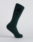 Specialized Merino Midweight Tall Logo Socks - Dark Moss Green