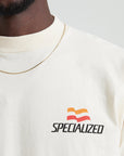 Specialized Graphic Long Sleeve Relaxed T-Shirt - Birch White Hrtg Graphic