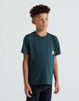 Specialized Youth Graphic Short Sleeve T-Shirt - Forest Green Abstract