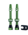 CushCore Tubeless Valves (pair) Green - 55mm