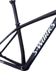 Specialized S-Works Epic Hardtail Frameset - Satin Carbon / Color Run Blue Murano Pearl / Gloss Chrome Foil Logos