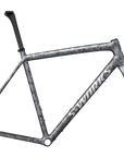 Specialized S-Works Crux Frameset - FACT 12r Carbon - Satin Carbon / Multi-Color Blurred Impasto / Gloss White Metallic Silver