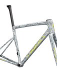 Specialized S-Works Tarmac SL8 Frameset - FACT 12r Carbon - Satin Liquid Silver / Multi-Color Dry Impasto / Gloss Team Yellow Tint