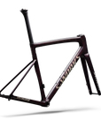 Specialized S-Works Tarmac SL8 Frameset - FACT 12r Carbon - Gloss Carbon / Bordeaux Metallic + Nebula Directional Brush / Pearl Over White