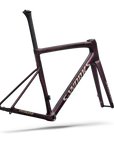 Specialized S-Works Tarmac SL8 Frameset - FACT 12r Carbon - Gloss Carbon / Bordeaux Metallic + Nebula Directional Brush / Pearl Over White