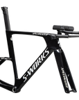 Specialized S-Works Shiv TT Disc Module - FACT 11r Carbon - Gloss Tarmac Black / Metallic White Silver