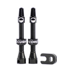 CushCore Tubeless Valves (pair) Black - 44mm