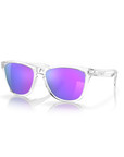 Oakley Frogskins Sunglasses Prizm Violet Lenses, Polished Clear Frame