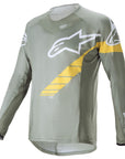 Alpinestars Techstar Long Sleeve Jersey - Green Steel Yellow
