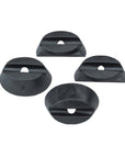 Basil Rubber Ring Buddy Space Frame 4Pcs - Black