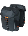 Basil Miles Tarpaulin Double Bag 34L - Black Orange