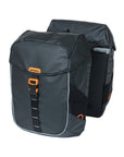 Basil Miles Tarpaulin Double Bag Mik 34L - Black/Orange