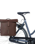 Basil City Bicycle Double Pannier Bag 28-32L - Roasted Brown