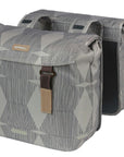 Basil Elegance Double Pannier Bag 40-49L - Chateau Taupe