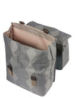 Basil Elegance Double Pannier Bag 40-49L - Chateau Taupe