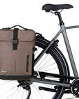 Basil Move Double Bicycle Bag MIK 30L - Brown