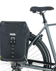 Basil Miles Double Bag Mik 34L - Black Lime