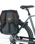 Basil Miles Tarpaulin Backpack 17L - Black/Orange