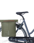 Basil City Bicycle Shopper Bag 14-16L - Moss Green
