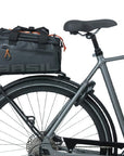 Basil Miles Trunkbag Tarpaulin 7L - Black/Orange