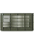 Basil Bicycle Crate Small 17.5L - Moss Green