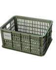 Basil Bicycle Crate Small 17.5L - Moss Green