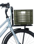 Basil Bicycle Crate Medium Recycled 29.5L - Moss Green