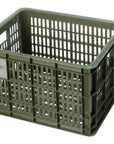 Basil Bicycle Crate Medium Recycled 29.5L - Moss Green