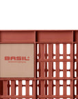 Basil Bicycle Crate Medium Recycled 29.5L - Red
