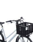 Basil Bicycle Crate Mik 2.0 Medium Recycled Lockable 29.5L - Black