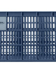 Basil Bicycle Crate Large Recycled 40L - Blue Stone
