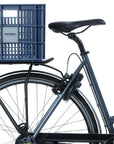 Basil Bicycle Crate Large Recycled 40L - Blue Stone